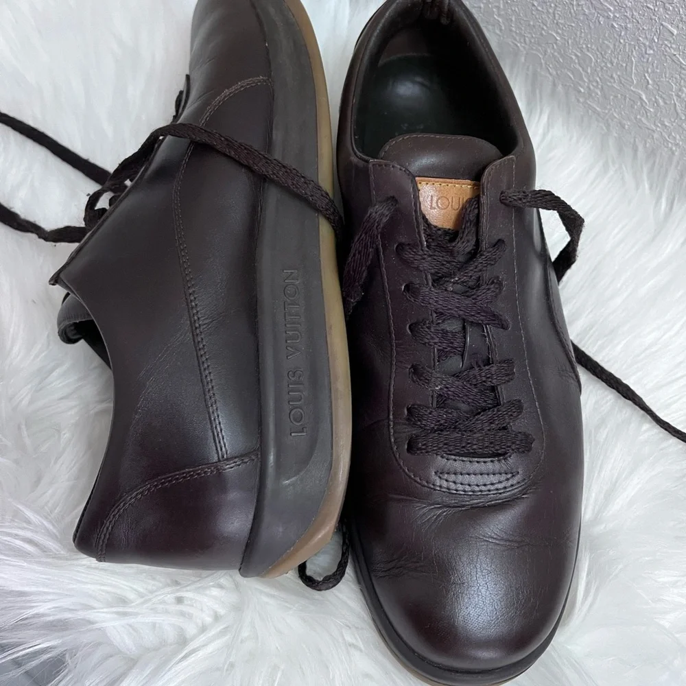 Louise Vuitton leather shoes brown size 8 - Picture 7 of 7